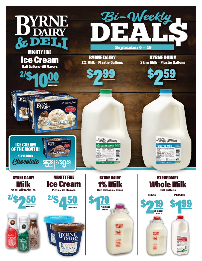 Promotions | Byrne Dairy